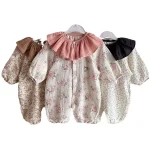 [66-90cm] フリル襟リネン オールインワン - Image 15