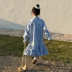 [90-150cm] フリル裾 ワンピース - Image 7