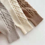 [66-100cm] ゲーブル編み セーター or サロペット - Image 6