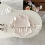 [73-110cm] 丸襟 シンプル セットアップ - Image 9