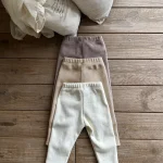 [66-90cm] シンプル ボア付き レギンス - Image 17