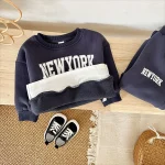 [90-140cm] 英字プリント セットアップ - Image 6