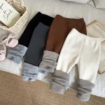 [66-100cm] カラー切り替え レギンス - Image 7