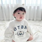 [66-90cm]熊柄 ロンパース - Image 11