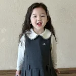 [90-140cm] フォーマル 丸襟 シャツorワンピースor2点 セット - Image 7