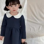 [80-130cm]ワンピース フォーマル 丸襟 おしゃれ - Image 7