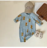 [66-90cm]ウサギor花柄ORパンダ オールインワン - Image 14