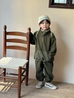 [80-150cm] フリース POLOデザイン セットアップ