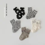 [GOODS]レトロスマイル 熊柄 ソックス 5足セット - Image 19