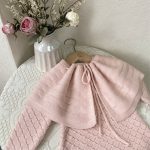 [66-90cm]透かし編み ロンパース&取り外しケープ - Image 7