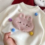 [73-120cm] ぽんぽん付き ニット セーター - Image 9