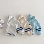 [73-120cm] ボーダー カーディガン - Image 11