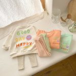 [66-90cm]スウェット スマイル柄 英字 可愛い トップス - Image 16