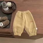 [73-110cm] フリース 英字柄 ボトムス