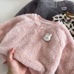 [73-120cm] 韓国風 両面ボア トレーナー - Image 3