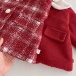 [73-120cm] 丸襟 レトロ 厚手 コート - Image 12