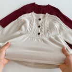 [73-110cm]シンプル ニット ワンピース - Image 4