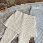 [73-100cm] フリル カラー トップス&スカート パンツ 2点セット