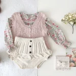 [73-110cm]フリルニットかぼちゃ パンツ - Image 6