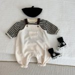 [66-90cm]サロペット 無地 ポケット付き 定番 シンプル - Image 10