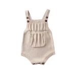 [66-90cm]ポケット付き サロペットロンパース - Image 3