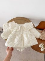 [73-110cm] キルティングリボン アウター - Image 13