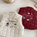 [73-120cm] 刺繍 カートゥーン リバーシブル ベスト - Image 13