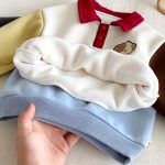 [73-120cm] 配色 裏起毛 スウェット - Image 5