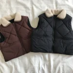 [80-150cm] ボア襟 ベスト - Image 5