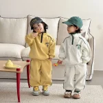 [80-150cm] 英字柄 セットアップ - Image 2