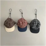 [GOODS] 親子コーデ チェック キャップ - Image 4