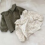 [73-100cm]トップス 花柄 フリル襟 おしゃれ トップス - Image 5