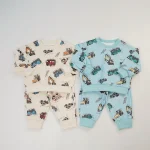 [80-130cm] 車プリント カジュアル セットアップ - Image 14