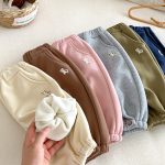 [73-120cm] キャラクター 刺繍 ジョガー パンツ - Image 9