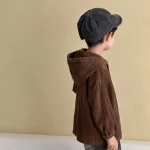 [80-150cm] フード付き ポケット付き アウター