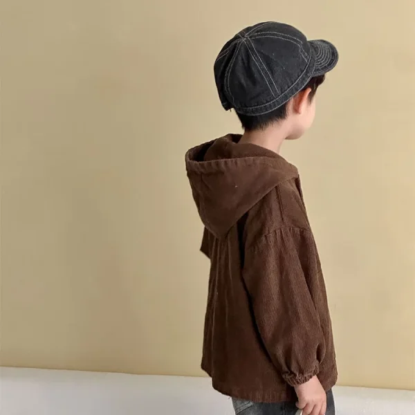 [80-150cm] フード付き ポケット付き アウター