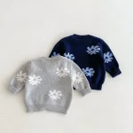 [80-130cm] 花柄 セーター - Image 3