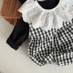 [66-90cm] シンプル トップス or チェック ロンパース - Image 14