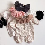 [66-90cm] フリル襟リネン オールインワン - Image 12