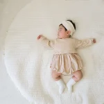 [66-90cm] ワッフル ロンパース - Image 6