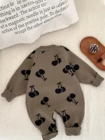 [66-100cm] チェリー柄 オールインワン - Image 7