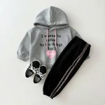 [80-130cm] 英字 フード付き トレーナー - Image 11