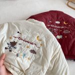 [73-120cm] 刺繍 カートゥーン リバーシブル コート - Image 7