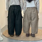 [80-150cm] ポケット付き コーデュロイ ボトムス - Image 6