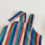 [73-120cm]サロペット ストライプ カラフル カジュアル パンツ - Image 13