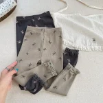 [80-130cm] リボン柄 レギンス - Image 30