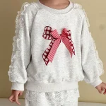 [80-150cm]レースリボン スウェットセットアップ - Image 14