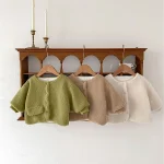 [66-100cm] ポケット付き ボア アウター - Image 4