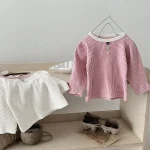 [66-100cm] リブ シャツ - Image 3