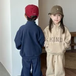 [80-150cm] 英字柄 フリース セットアップ - Image 14